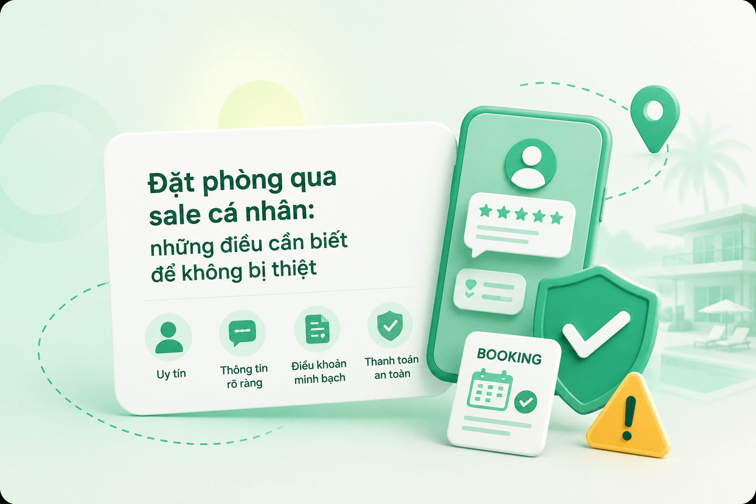 Đặt phòng qua sale cá nhân: những điều cần biết để không bị thiệt