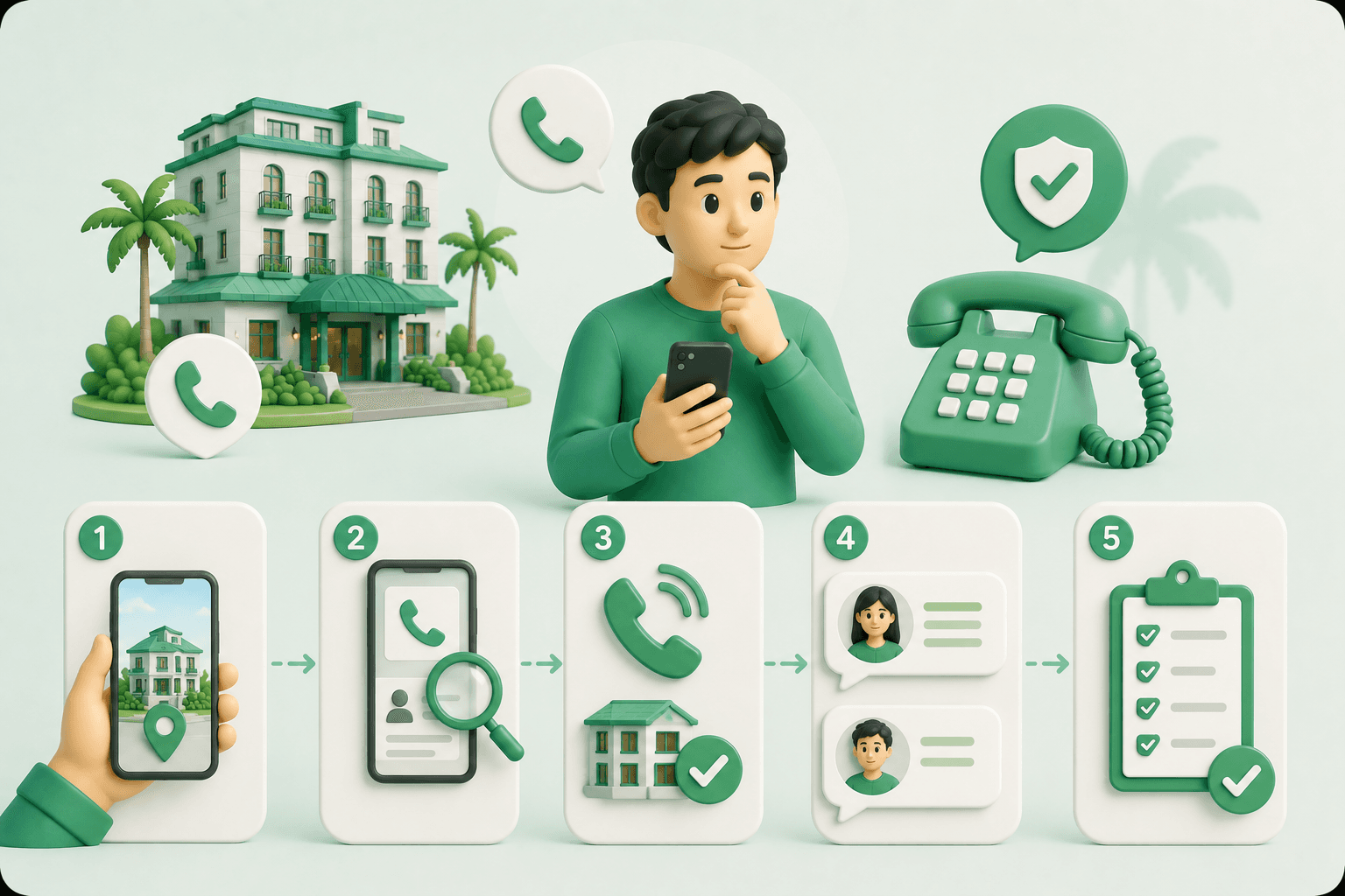 5 bước kiểm tra hotline khách sạn trước khi đặt cọc