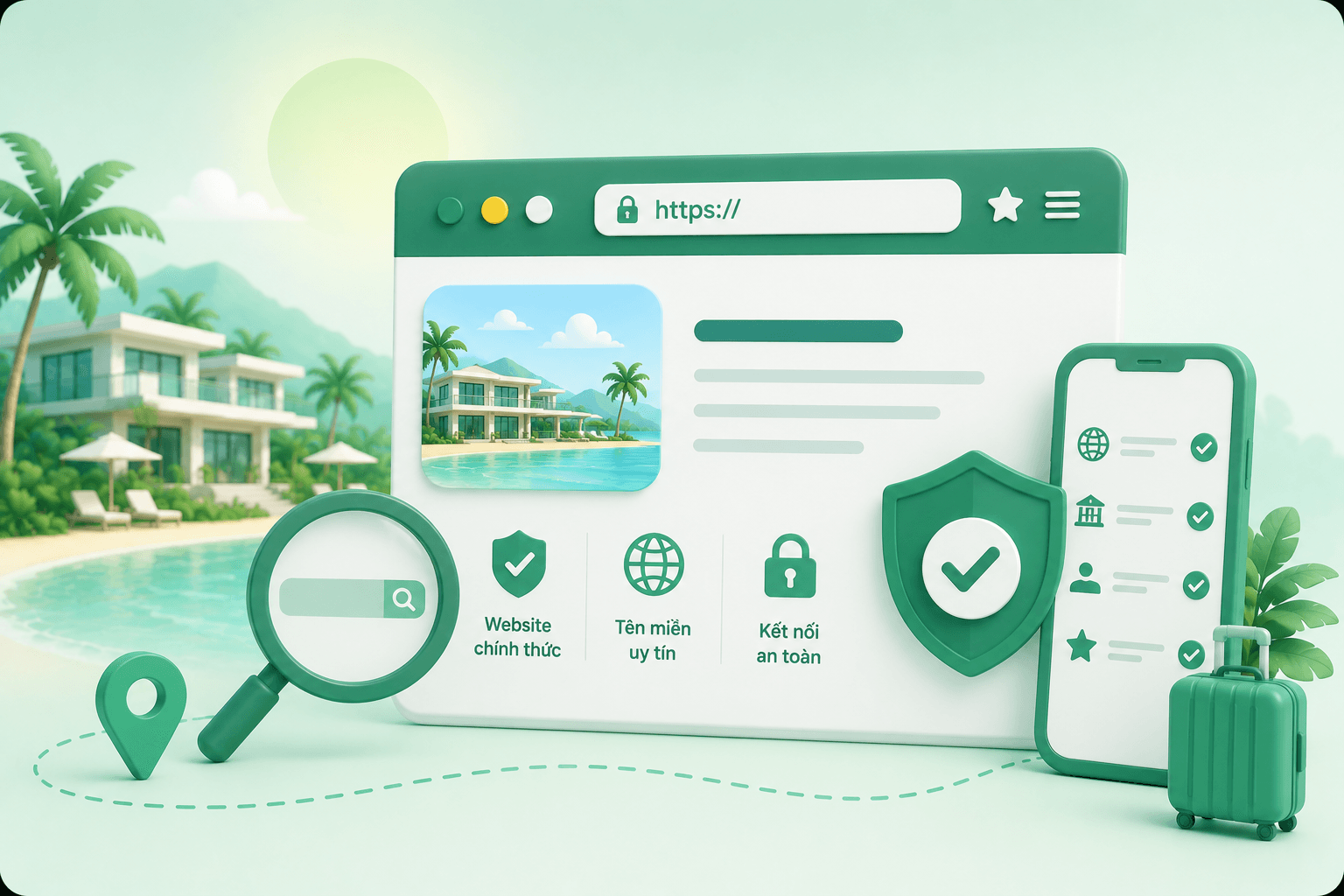 Cách tìm website chính thức của resort, khách sạn tại Việt Nam