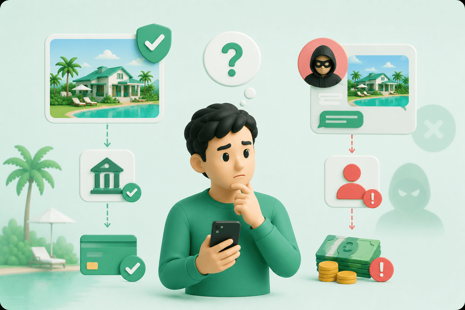 Tại sao không nên chuyển cọc vào tài khoản cá nhân khi đặt phòng